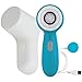 Michael Todd Soniclear Petite Antimicrobial Facial Cleansing Brush System, 3-Speed Sonic Powered Exfoliating Face Brush, Blue