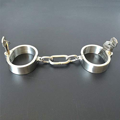 COSY-L Metal Handcuffs for Sex BDSM Bondage Toys, Adult Games Stainless Steel Hand Cuffs Slave Restraints Fetish Sex Toys for Couples,Female