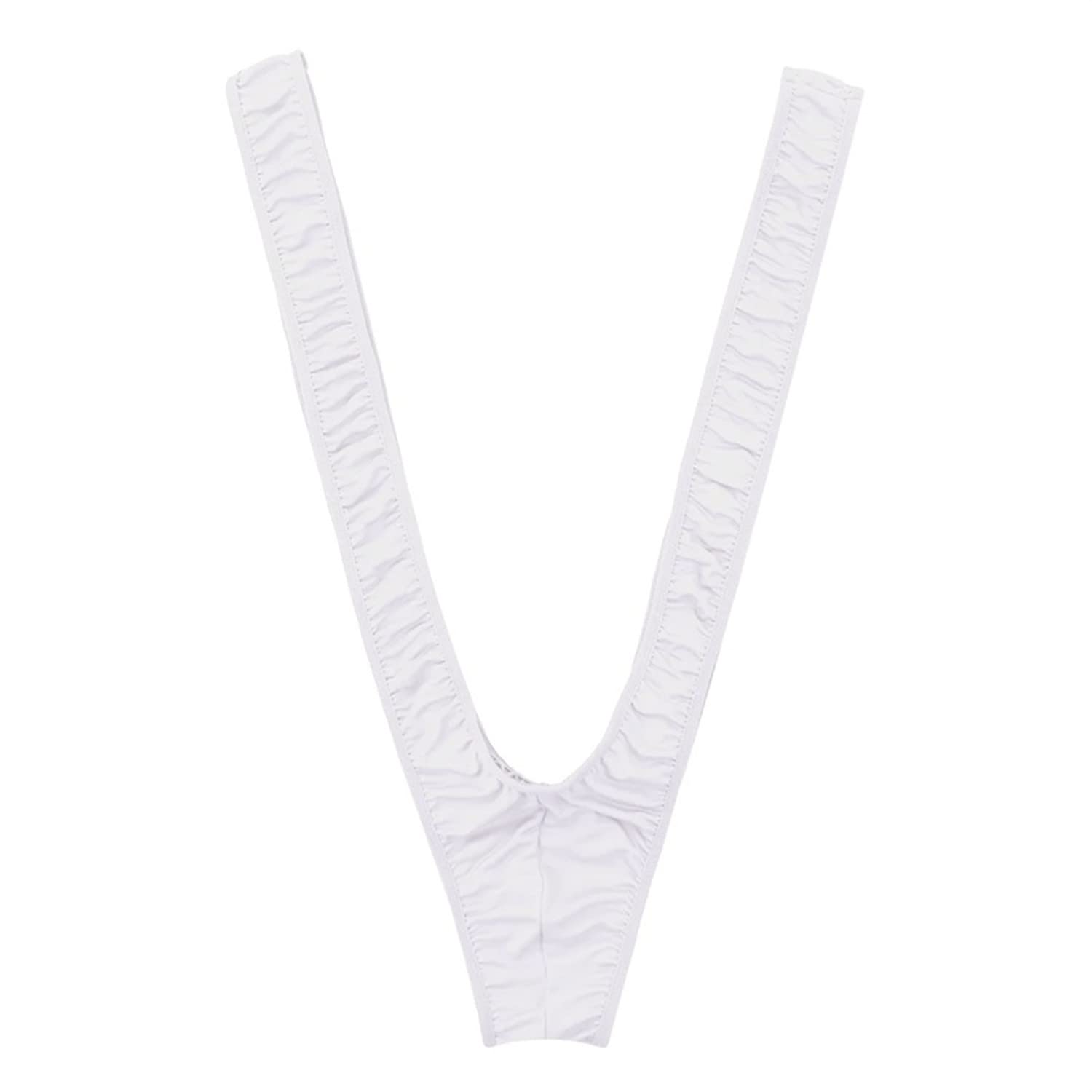 LATRAT Inside Ropa, Borat Mankini Costume, One Size for Men, white, M