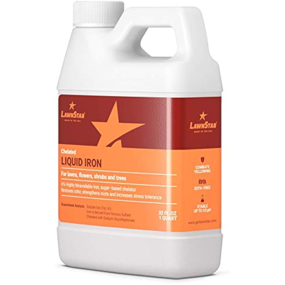 LawnStar Chelated Liquid Iron (32 OZ) For Plants Multi