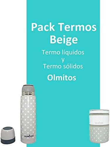 Pack Termo liquidos + OLMITOS Flask Solidos Beige