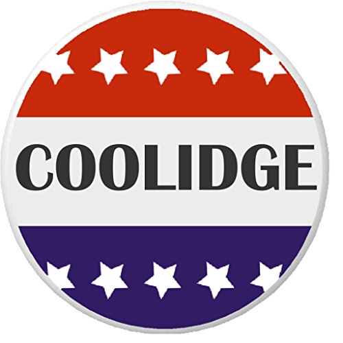 Coolidge Red White Blue Stars 2.25' Large Pinback Button Pin President Calvin