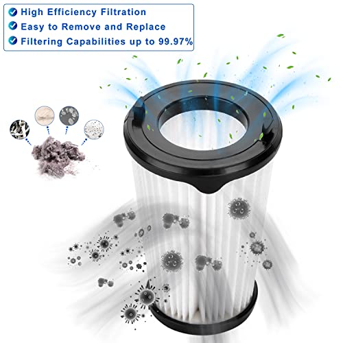 Rebirthcare Pack of 6 Filters for AEG Ergorapido Battery Vacuum Cleaner Accessories AEF150 CX7 Flexibility Animal Replacement Filter for All CX7-2 & QX8 Animal X Power CX7-2-45an CX7-2-i360 CX7-2-s360