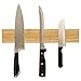 Knife Magnet (14 Inch) - Exclusive Wood Design By Kitchow - Wall Mounted Strip for Kitchen Knives, Utensils and Kitchenware - Clear Finish