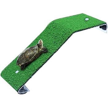 kathson Turtle Basking Platform Tortoise Ramp Reptile Tank Ladder Resting Terrace (S)