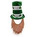 St. Patrick's Day Party Costume Suit Hat,Beard, Scarf