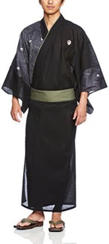 Amazon カブク Kabuku メンズ浴衣4点セット すごろく Kbk 1714 004cg チャコールグレー S 浴衣 通販