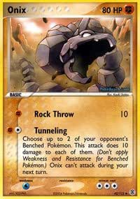 Amazon Com Pokemon Onix 42 Ex Firered Leafgreen Reverse Holo Toys Games