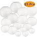 Selizo 25 Packs White Paper Lanterns with Assorted Sizes