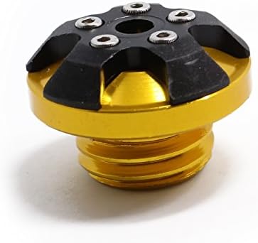 Universal Motorcycle CNC Magnetic Engine Oil filler Cap M202.5 For Honda Yamaha KTM Orange Kawasaki Ducati (Gold)
