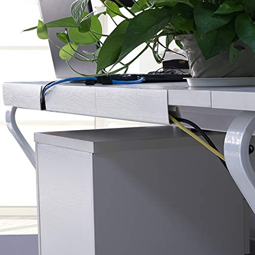 J Channel Cable Raceway, 70.8" Computer Desk Cable Organizer, 6 Under