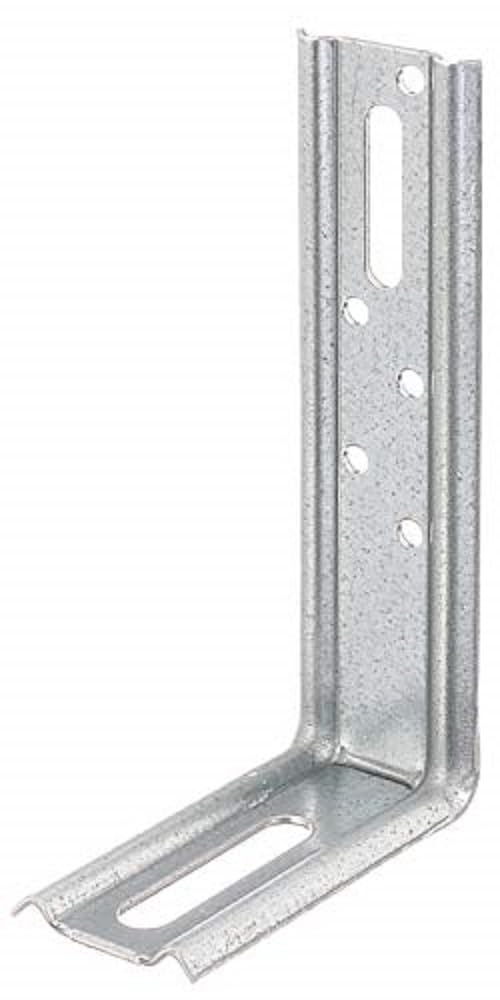 Adjustable Bracket 90° Angle Embossed with Elongated Hole Sendzimir-Galvanised 70 x 120 x 30 mm / 25 STK.