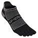 Toe Socks, Everyday Run Midweight Low Cut Ankle Lycra Toesocks with Heel Tab for Men Women