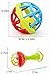 Baby Rattles Ball Toy for Kids 0-2 Old Teether Activity Bath Toys ,Best Baby Shower Gift (Ball+Stick)