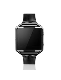 correas de para Fitbit Blaze Slim con marco, nahai Tpu deporte con marco de oro rosa correa de repuesto para reloj inteligente Fitbit Blaze de fitness, grande pequeño