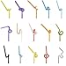 Zcargel Colorful Flexible Disposable Extra Long Drinking Straw Plastic