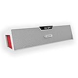 Soundance Bluetooth Speakers with FM Radio, Alarm Clock, Built-in Mic, LED Display, Support 3.5 mm Audio Jack, Micro SD Card & USB Input, Model SDY019(White)