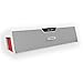 Soundance Wireless FM Radio Bluetooth Speaker Alarm Clock: Portable Radio Speaker with Digital LED USB Rechargeable for Office Desk Home Bedroom Bedside Desktop Computer, SDY019 White