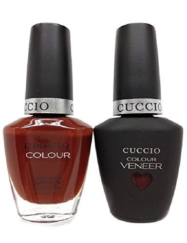 CUCCIO COLOUR - LED/UV Gel and Nail Lacquer DUO pack .5oz/15ml (6116 - BREW HA HA) by Cuccio