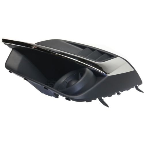 Make Auto Parts Manufacturing - DRIVER SIDE FOG LAMP HOLE COVER; BLACK WITH CHROME TRIM; SEDAN/WAGON - SU1038109 - Thumbnail 2