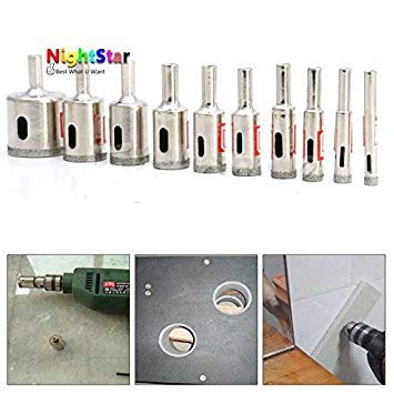 Generic 55mm : 6/8/10/12/14/16/18/20/22/25/28/30/32/35/40/45/50/55/60/65mm Diamond Coated Core Drill Bit Tile Marble Glass Ceramic Hole Saw