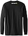 Carhartt Men's Big & Tall Signature Logo Midweight Jersey Long Sleeve T-Shirt,Black,XXX-Large Tall