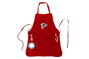 Team Sports America NFL Atlanta Falcons Ultimate Grilling Apron Durable Cotton with Beverage Opener and Multi Tool For Football Fans Fathers Day and More