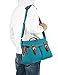 Kattee Vintage PU Leather Canvas DSLR Mirrorless Camera Shoulder Bag for Canon Nikon, etc (Large, Blue)