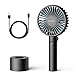 Elechomes Mini Handheld Fan Small USB Personal Portable Desk Table Fan Rechargeable Battery Operated Folding Travel Fan for Desk Camping Sleeping Laptop Office Room Outdoor Black