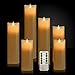 Air Zuker Set of 6 Flameless Candles Pillar LED Candle Battery Operated Candles Flickering Dancing LED Candle Real Wax Candle Motion Candle with Timer and 10-key Remote