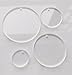 MEYA Set of 15pcs High Clear Blank Acrylic Discs ,Acrylic Round Sheet With Hole 1/8