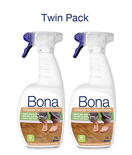 Bona Cleaner For Oiled Wood Floors 1l Spray Twin Pack 2 X1l