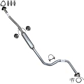 Exhaust Resonator Pipe Compatible with Honda Civic 1996-2000 1.6L | Stainless Steel | Northeastern Exhaust | Includes Gaskets, Clamps, Hangers and Bolt Kit | Direct-Fit Replacement