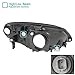 Spec D Tuning 2LH-CV01JM-RS CRYSTAL HOUSING HEADLIGHTS BLACK-(01-03) HONDA CIVIC