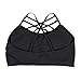 Ready to Go Juniors Strappy Fashion Bralette with Bra Pads, Criss Cross Caged Bralette with Support