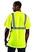 OccuNomix LUX-SSETP2B-Y2X Classic Standard Short Sleeve Wicking Birdseye T-Shirt, Class 2, 100% ANSI Wicking Polyester Birdseye, 2X-Large, Yellow (High Visibility)