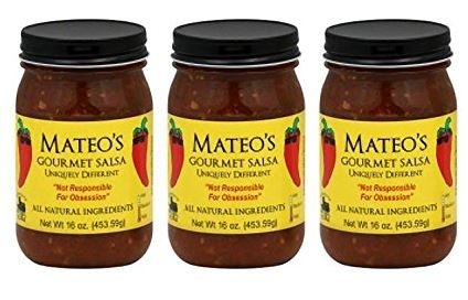 Mateo's Gourmet Salsa, Medium 16 Ounce (Pack of 3)