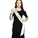 50 and Fabulous Sash, 50th Birthday Sash Fabulous 50 Sash Birthday Party Favors, Supplies and Decorations (White/Gold)