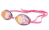 Speedo Women's Vanquisher Mirrored Pink Swimming Goggle Panoramic Anti-Fog Lens