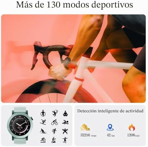 Watch 3 Pro – Reloj Inteligente con Pantalla AMOLED 1,43", 13 Días de Batería, GPS de Doble Banda, Llamadas Bluetooth con IA, Control de Ritmo Cardíaco y Sueño – Gris Oscuro
