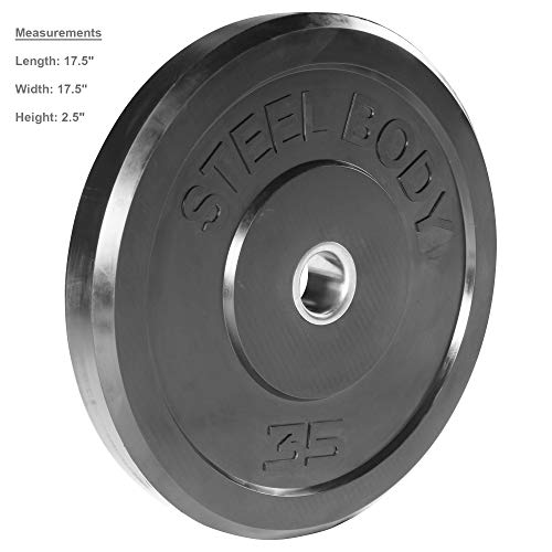 Steelbody Olympic Rubber Bumper Weight Plate 10 lb. / 25 lb. / 35 lb