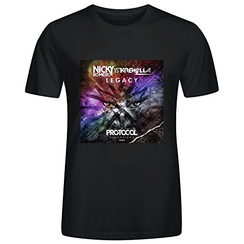 Nicky Romero Legacy Sport T Shirt For Men Crew Neck Black