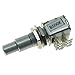 KAISH Guitar Bass Mini Dual Pots Stacked Concentric Potentiometer Pot with Center Detent Korea Made B500K