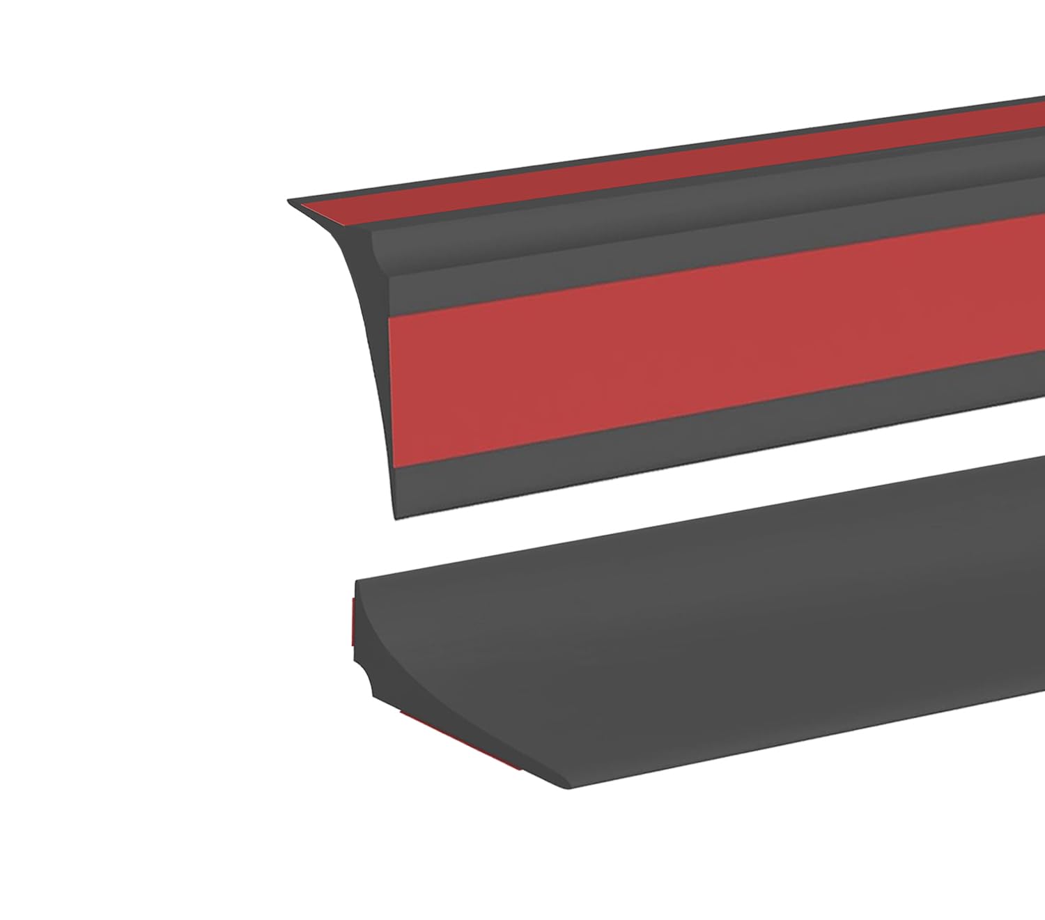 3 Meters Wide Silicone Shower Tray Sealing Strip,Bathroom Bath Edging Sealing Trim,Gap Cover Filler Strip for Sink,Bathtub,Countertop,Wet Room Floor Threshold Water Barrier(4.5cm Width, Black)