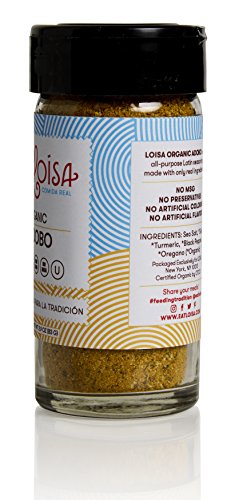 Loisa Sazón & Adobo Seasoning Variety Pack, Contains 2 Adobo & 1 Sazón Seasonings, USDA Organic, Non-GMO, No-MSG, No Preservatives, No Artificial Coloring, No Artificial Flavors - Thumbnail 4