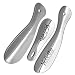 Shoe Horn Metal, 3 Pack, 2-7.5" Long Shoe Horn & 1-4" Travel Shoe Horn, Shoe Helper, Shoe Horns for Seniors, Metal Shoe Horn For Kids or Adults, by Velette