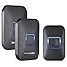 WorWoder Wireless Doorbell, IP55 Waterproof Doorbell Chime Operating at 300m/1000ft Range, 60 Chimes, 5-Level Volume & LED Indicator for Home Office Shops (Black)