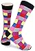 Gallery Seven Mens Dress Socks - Funky Colorful Socks for Men - Style 1 - 12 Pack - Size 10-13