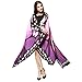 Party Costume, METFIT Soft Fabric Butterfly Wings Shawl Fairy Pixie Accessory 2017 (Purple)