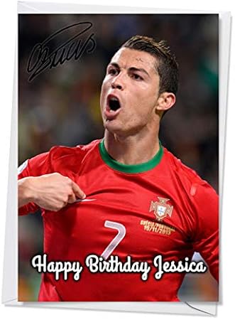 Auguri Di Natale Juventus Video.Cristiano Ronaldo Real Madrid Portogallo Juventus 2 Biglietto Di Auguri Di Qualita Per Ogni Occasione Compleanno Natale Ecc Amazon It Cancelleria E Prodotti Per Ufficio